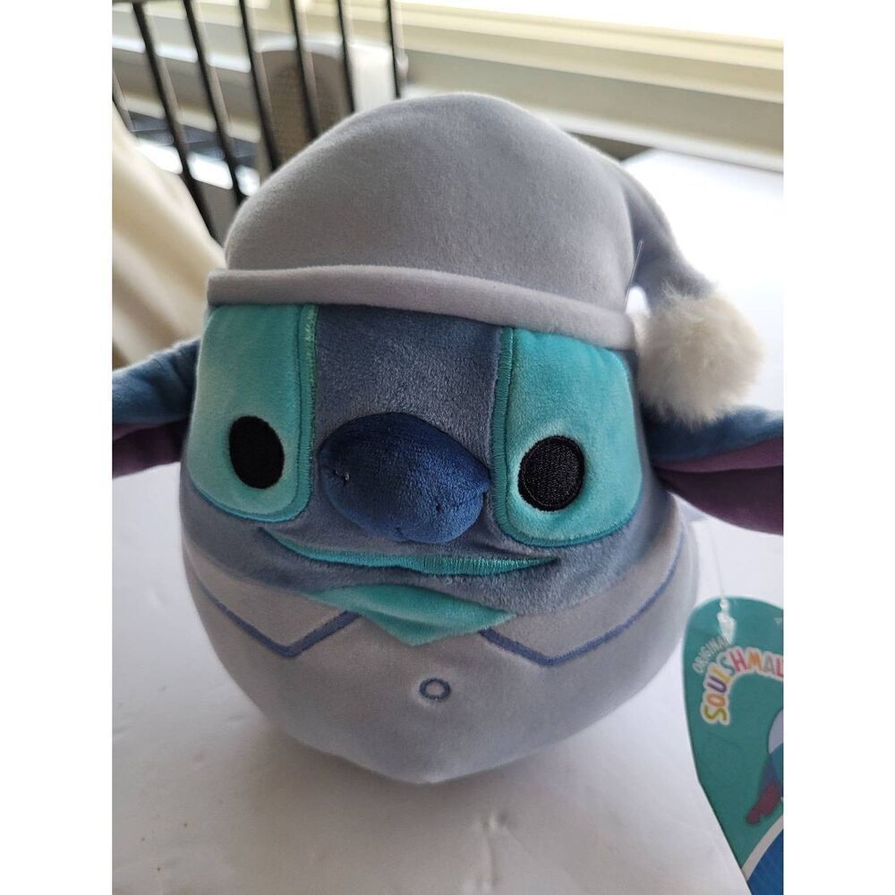 Squishmallows Kelly Toy DISNEY STITCH IN PAJAMA BLUE Nwt plush 8in unused